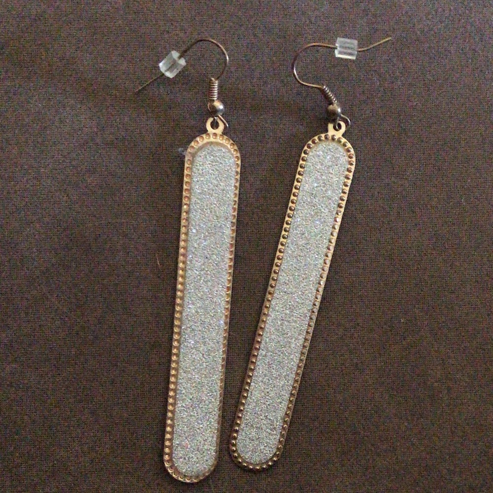 Sparkly Silver and Gold Earrings.
